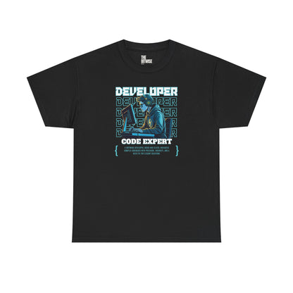 "DEVELOPER: Code Expert." Tee for Developer | Coding Apparel for Developers & Tech Enthusiasts