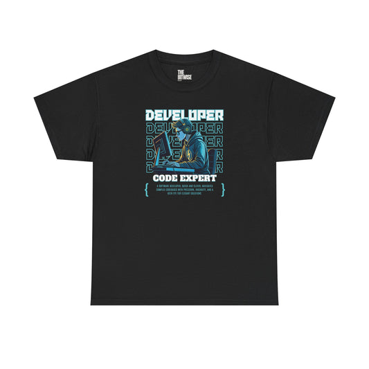 "DEVELOPER: Code Expert." Tee for Developer | Coding Apparel for Developers & Tech Enthusiasts