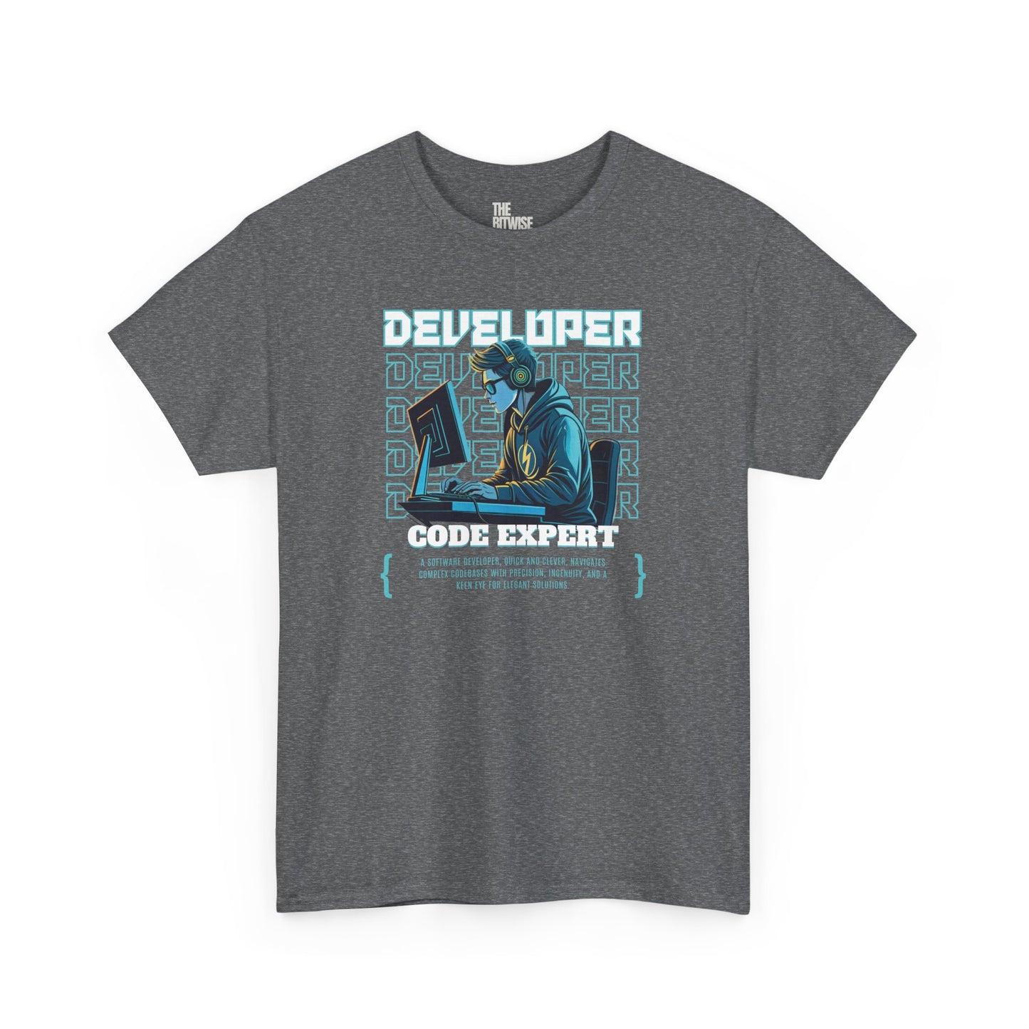 "DEVELOPER: Code Expert." Tee for Developer | Coding Apparel for Developers & Tech Enthusiasts