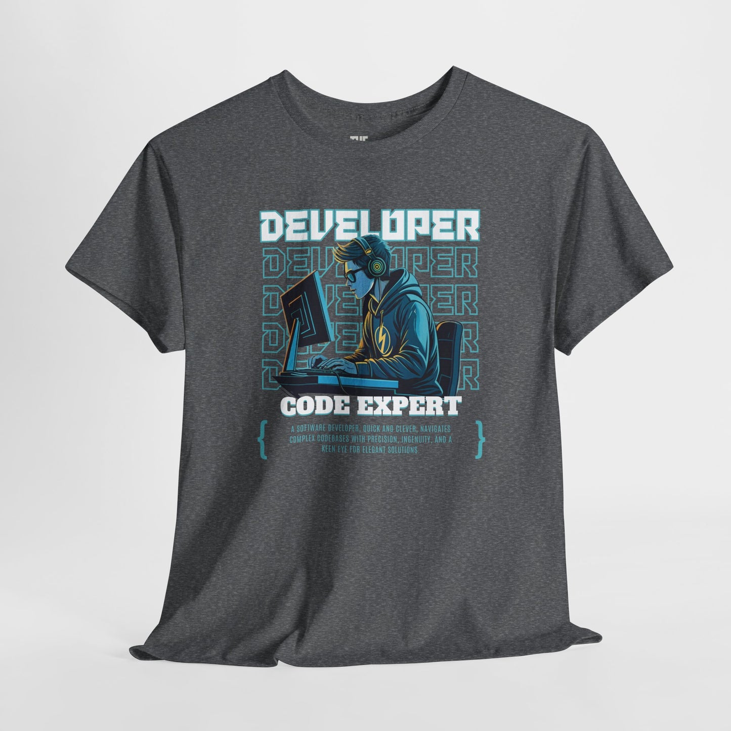 "DEVELOPER: Code Expert." Tee for Developer | Coding Apparel for Developers & Tech Enthusiasts