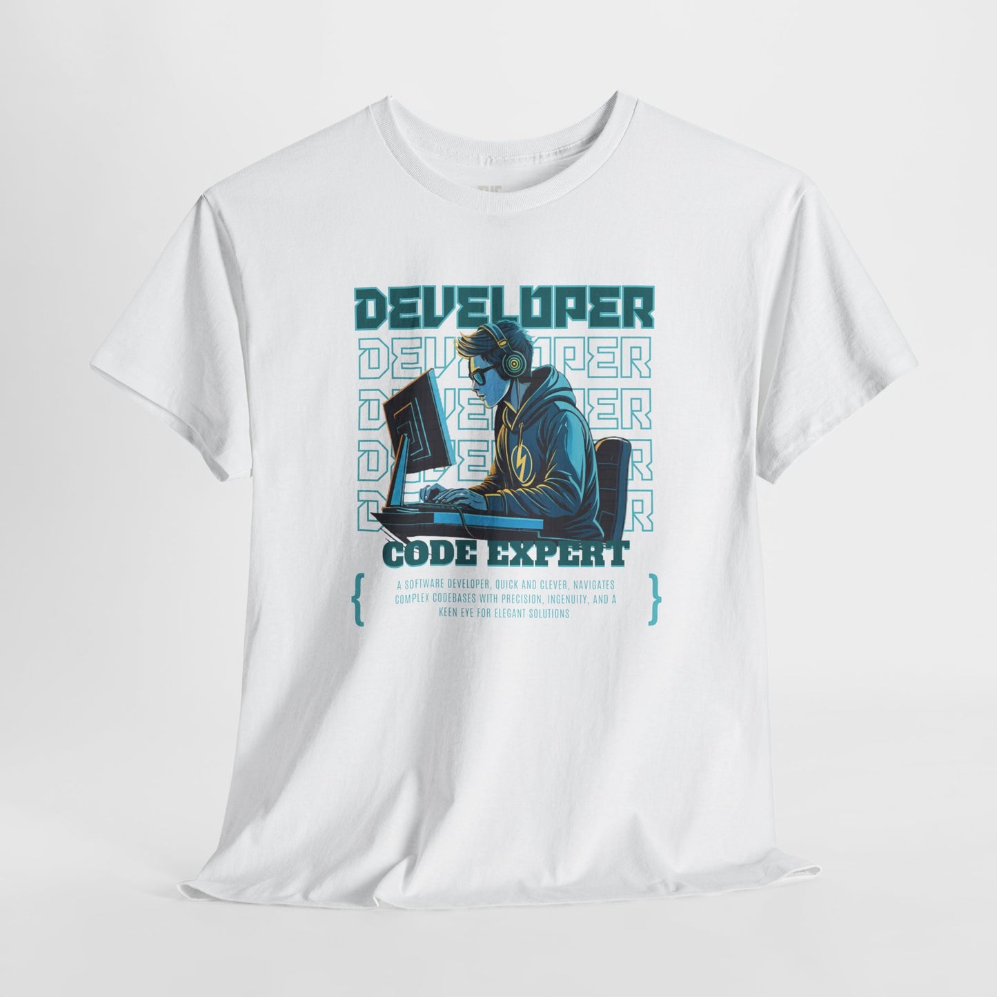 "DEVELOPER: Code Expert." Tee for Developer | Coding Apparel for Developers & Tech Enthusiasts