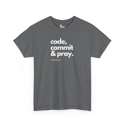 Code Commit And Pray - The Perfect Tee for Every Developer Who Believe